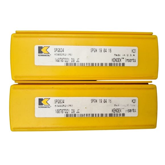 Kennametal Carbide Turning Insert Kendex SPG634 SPGN190416 K21 Machinist 9 Piece - Picture 3 of 3